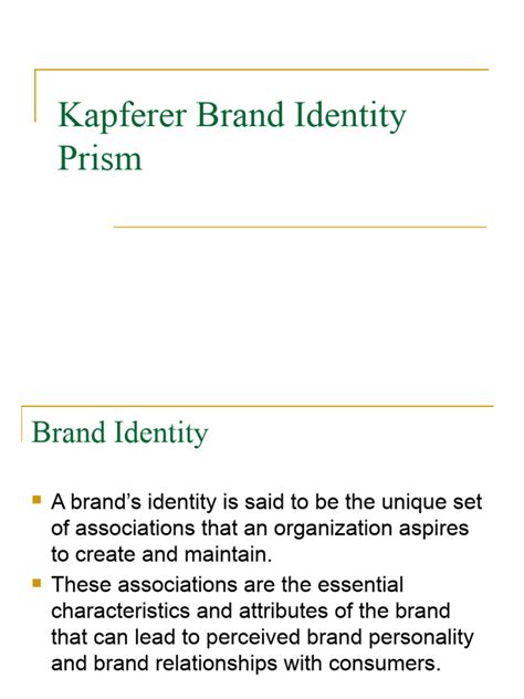 kapferer brand identity prism pdf